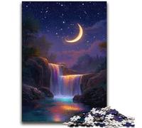 Waterfall at Night 2000 Piece Jigsaw Puzzles for Adults Gifts,Challenging Game And Family Play for Is Ideal As A Gift for The Whole Family (70X100cm)