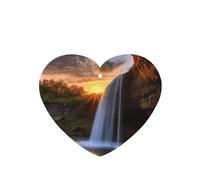 Waterfall At Sunset Car Air Fresheners 6 Pcs, Funny Hanging Car Air Fresheners Cute Long Lasting Scented Mirror Hanging Decoration Ornaments Gift Interior Decor Accessories For Men Women