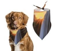 Waterfall at Sunset Dog Bandanas Adjustable Bib Party Pet Decorations Cute Dog Triangle Scarfs for Small Medium Puppy Cat Costume Accessory