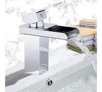Waterfall Basin Mixer Tap - Modern Deck Mounted Sink Faucet Slish Kitchen T for Easy Water Flow and Ele Design