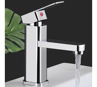 Waterfall Basin Sink Tap Mono Mixer Bathroom Bath Filler Chrome Single Lever