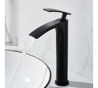 Waterfall Bathroom Faucet for SinkModern e Mixer Tap Hot & Cold Water Basin Faucet Stylish High Spout for Washbasin Contemporary Sink Accessories