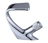 Waterfall Bathroom Faucet, Single Handle Duration, Brass One Hole Single Hole Bathroom Sink Faucet, Modern Toilet of Vanity, Hot and Cold Water Mixer Tap (Chrome)