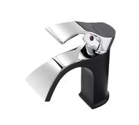 Waterfall Bathroom Faucet with Hot and Cold Water, All Copper Construction for Durable Household Use