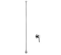 Waterfall Bathroom Sink Faucet Single Handle Hot & Cold Mixer Tap Chrome Finish Lavabo Tap Modern Design for Basin and Lavatory Easy Installation