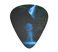 Waterfall Cliff Printed Guitar Picks 12 Pack Picks Sampler With Storage Box For Guitar Bass Ukulele 0.46mm