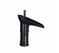Waterfall Counter Top Basin Mixer Tall Bathroom Sink Brass Taps Tap Bathroom Sink Taps Tall Counter Top Basin Mixer Faucet Single Handle Lever One Hole Wash Sink Faucet,A