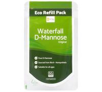 Waterfall D-Mannose Powder Eco Refill Pack (50g) - 100% Pure Birch D-Mannose - No Additives or Fillers - Resealable Flat Pack - Vegan, Gluten Free - SC Nutra
