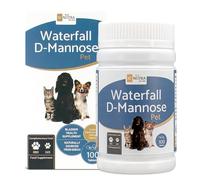 Waterfall D-Mannose Tablets for Dogs - 500mg Easy Dose - Urinary Support for Pets - Suitable for Cats - Pure Birch D-Mannose - 100 Tablets