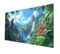 Waterfall Diamond Art Kits Adults Parrot Diamond Painting, 5D DIY Crystal Art Kits for Adults, Full Drill Painting by Numbers 12 x 24 In, Rhinestone Cross Stitch Embroidery Crafts for Gifts model-4790