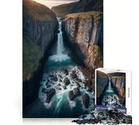 Waterfall Flowing 1000 Piece Jigsaw Puzzle for Teenagers Smart Training Cozy Pastime Flawless Cut Bday Surprise (50x75cm)