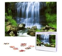 Waterfall Flowing Down Puzzles for Adults 1000 Pieces, Wooden Puzzle Personalized Jigsaw Puzzles from Photos, Challenging Puzzle Art Painting Home Decor Birthday Party Gift (29.5" x 19.7")