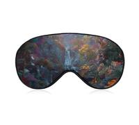 Waterfall Forests Autumn Snowy Mountain Blackout Sleep Mask for Side Sleeper Soft Covers for Travel Essentials Nap