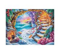 Waterfall Galaxy Starry 500-piece Jigsaw Puzzle Set For Adults Teens 14+ Logic Skill Indoor Game Family Game Night Summer Paperboard 500 PCS