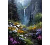Waterfall Garden Jigsaw Puzzle 6000 Piece, Puzzles for Adults 6000, The Impossible Challenge, Jigsaw Puzzle Games Classic Educational, Wooden Puzzles, for Home Wall Decoration Gift FNKL1-823