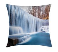 Waterfall, Grand Falls Over The River Novelty In The Universe Art Photo Cushion Covers Lovely Pillowcase Machine Washable Throw Pillow Case For Sofa Chair Living Room Birthday 45X45Cm