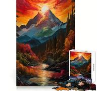 Waterfall in Forest Nature 1000 Piece Jigsaw Puzzles for Adults Jigsaw Boost Memory Peaceful Recreation Quality Cut Memorable Gift (38x26cm)
