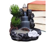 Waterfall Incense Burner Handcrafted Resin Waterfall Shape Backflow Burner