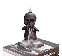 Waterfall Incense Burner - Skull Backflow Cone Incense Holder Burner | Aromatherapy Waterfall Home Decor, Helps Relax the Mood, Create a Pleasant Atmosphere