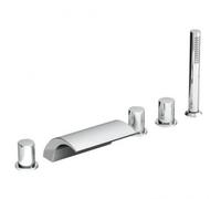 Waterfall mixer with shower set, Chrome (X070060)