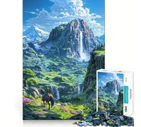 Waterfall Rider 1000 Piece Teenager Puzzles Mental Focus Game Precision Cut Smooth Edges Christmas Stocking Stuffer Game (50x75cm)