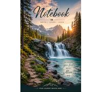 Waterfall Serenity Notebook: Beautiful Nature Journal for Writing, Notes, Planning, School, Work and Daily Inspiration | 6 x 9 Inches