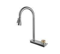 Waterfall Sink Kitchen Faucet hot and Cold Mixer Multi-Outlet Swivel rainfly Faucet Single Hole