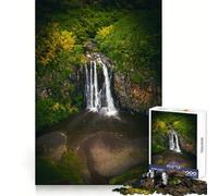 Waterfall Spectacle Jigsaw Puzzles for Adults 1000 Brain Memory Restful Activity Tight Lock Cozy Xmas Gift (38x52cm)