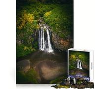 Waterfall Spectacle Teenagers Puzzles 1000 Piece Jigsaws Focus Ability Casual Relaxation Interlock Well Memorable Gift (38x26cm)