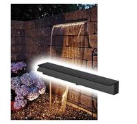 Waterfall Spillway for Garden Ponds - Large Stainless Steel Fountain Outlet, 45cm Waterfall Blade for Home and Commercial Decor