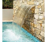 Waterfall Spillway for Pools and Gardens, Decorative Overflow Water Feature for Artificial Waterfalls
