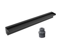 Waterfall Spillway Kit Corrugated Tubing Water Features Stainless Steel Blade for Outdoor Garden Ponds,Stainless Steel Inground Swimming Pool Waterfalls Wall Recessed, Large Water Feature Sp