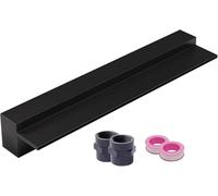 Waterfall Spillway Kit for Ponds - Wall-Mounted Waterfall Box with Pipe Connector Custom Width 16in (40cm) - Perfect for Garden & Patio Water FeaturesBlack Finish