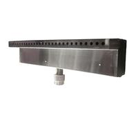 Waterfall Spillway Set for Ponds and Pools, Extra Long Cascade Fountain Overflow Outlet Device with Flush Mounting