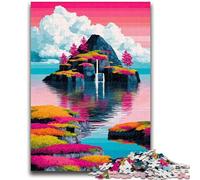 Waterfall View 1000 Piece Jigsaw Puzzles for Adults & Teens,Challenging Game And Family Play for Is Ideal As A Gift for The Whole Family (38x26cm)