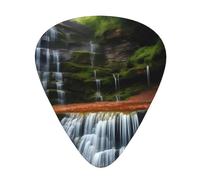 Waterfall View Guitar picks 12 pieces, ABS material, smooth edges, comfortable feel, 3 optional thicknesses