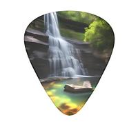 Waterfall Views Guitar Plectrums Classical Triangle Bass Acoustic And Electric Guitar Plectrums For Guitarists 12 Pieces