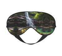 Waterfall Views Soft Eye mask, All Over Printed, 96% Polyester 4% Spandex