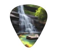 Waterfall Views Wear-resistant guitar picks, thin, medium, heavy, 12 pieces of guitar picks, suitable for guitar, bass, electric guitar, ukulele,