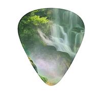 Waterfall Water Jungle Printed Guitar Picks 12 Pack Picks Sampler With Storage Box For Guitar Bass Ukulele 0.46mm