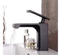 Waterfallall Bronze Thicken Basin Tap Cold Heat on The Basinder The Basin Water-Tap Antbrass Vessel Sink Faucet, Hot and Cold Tap/16Cm/A, Slzmnx, 16cm,