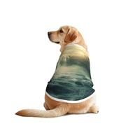 Waterfalls and Fog in a Fantasy World Dog Shirt Vest Dog Clothes- Breathable Cooling for Big Dogs, Sun Protection Comfort Wear for Golden Retriever, Husky, Alaska Outdoor Activities X-Large