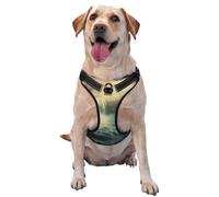 Waterfalls and Fog in a Fantasy World Premium Dog Harness for Small, Medium, and Large Dogs - Durable, No Pull with Reflective Straps and Quick Release BucklesSmall