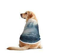 Waterfalls and Heavy Fog Dog Shirt Vest Dog Clothes- Breathable Cooling for Big Dogs, Sun Protection Comfort Wear for Golden Retriever, Husky, Alaska Outdoor Activities XX-Large