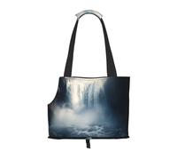 Waterfalls and Heavy Fog Pet Tote Bag Foldable Handbag Carrier for Small Dogs Cats Puppy Portable Travel Shoulder