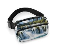 Waterfalls on Krka River Fanny Pack for Women Men Belt Bag Waist Bag Pack with Adjustable Strap for Travel Sports Hiking, Waterfalls on Krka River, 20x13cm, Waist Bag Pack, Waterfalls on Krka River,