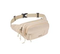WATERFLY Bum Bag Belt Bag Men Women: Sporty Waist Bag Stylish Fanny Waist Pack Small Festival Bumbag MTB Hipbag Walking Bum Bag Unisex Hip Bag for Sports Dog Training, beige, 23x13x9 cm, bum bag