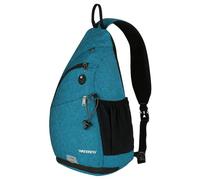 Waterfly Sling Bag Cross Body Bag Small Chest Bag Shoulder Backpack Single Strap Backpacks for Women and Men (Peacock blue)