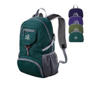Waterfly Ultra Lightweight Foldable Backpack: 20L Packable M, Dark Green