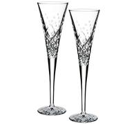 Waterford 1058175 Wishes Happy Celebrations Toasting Flute Pair, Crystal, Clear